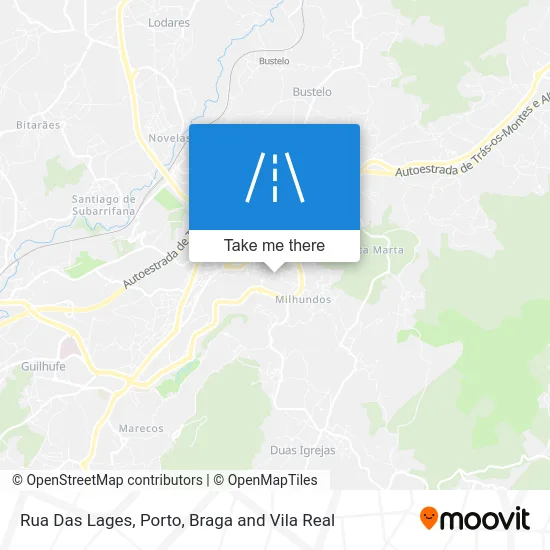 Rua Das Lages map
