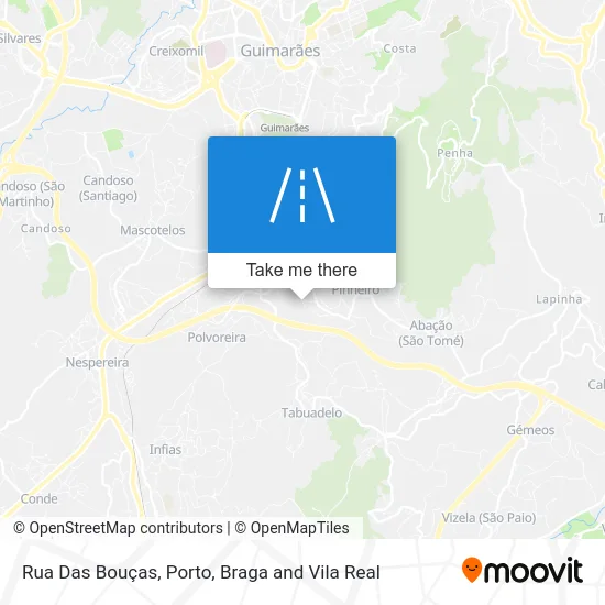 Rua Das Bouças map