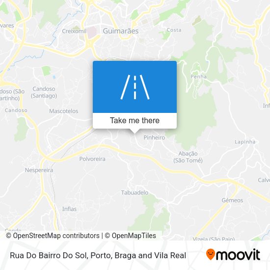 Rua Do Bairro Do Sol mapa