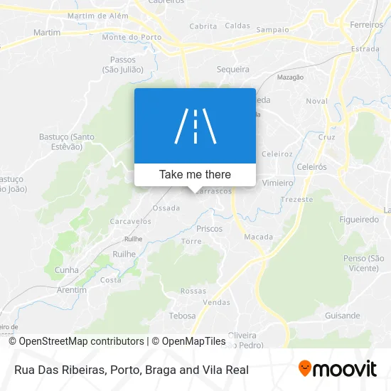Rua Das Ribeiras map