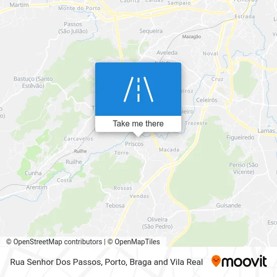 Rua Senhor Dos Passos map