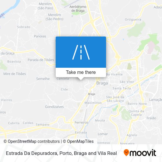 Estrada Da Depuradora mapa