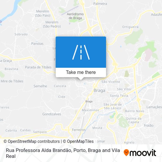 Rua Professora Alda Brandão map