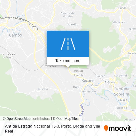 Antiga Estrada Nacional 15-3 map