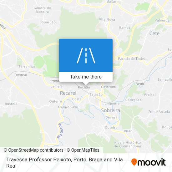 Travessa Professor Peixoto mapa
