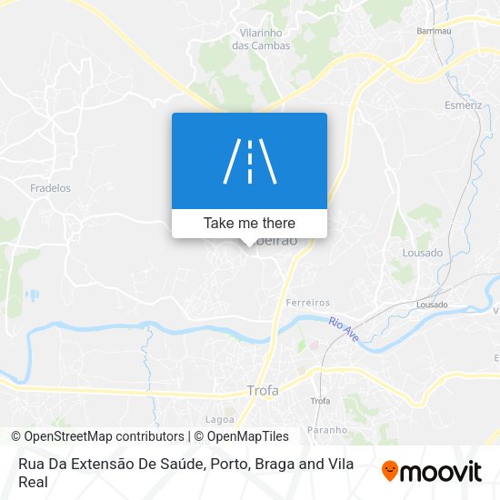 Rua Da Extensão De Saúde mapa