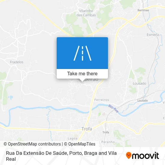 Rua Da Extensão De Saúde map