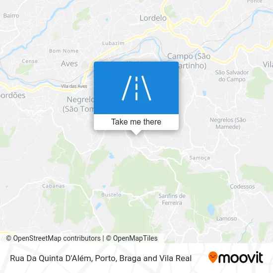 Rua Da Quinta D'Além map