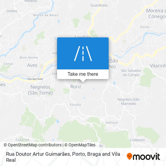 Rua Doutor Artur Guimarães map