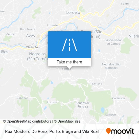 Rua Mosteiro De Roriz mapa