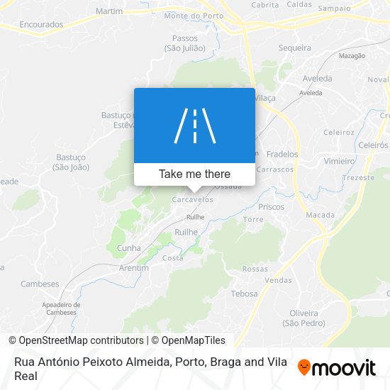 Rua António Peixoto Almeida map
