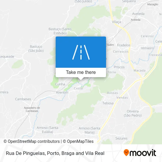 Rua De Pinguelas map
