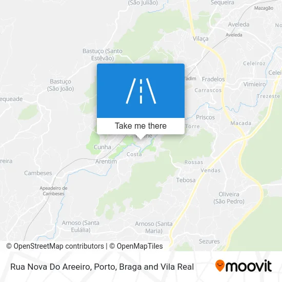 Rua Nova Do Areeiro map