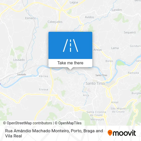 Rua Amândio Machado Monteiro map