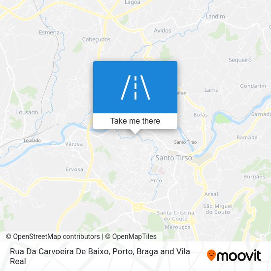 Rua Da Carvoeira De Baixo map