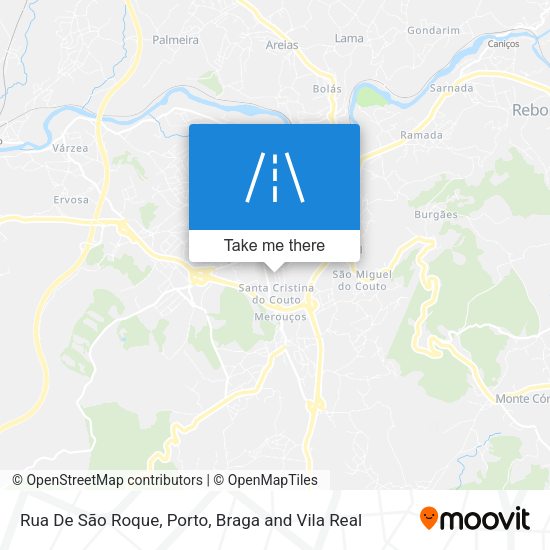 Rua De São Roque mapa
