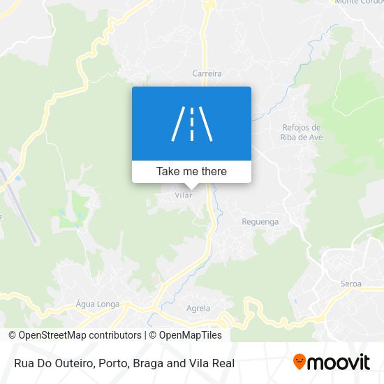 Rua Do Outeiro mapa