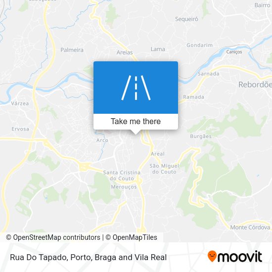Rua Do Tapado mapa