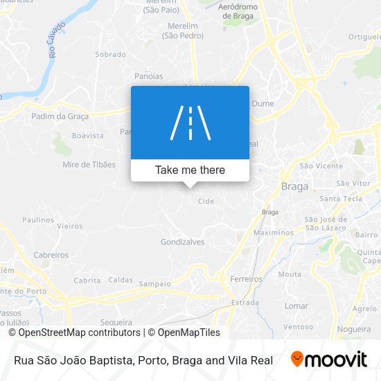 Rua São João Baptista map