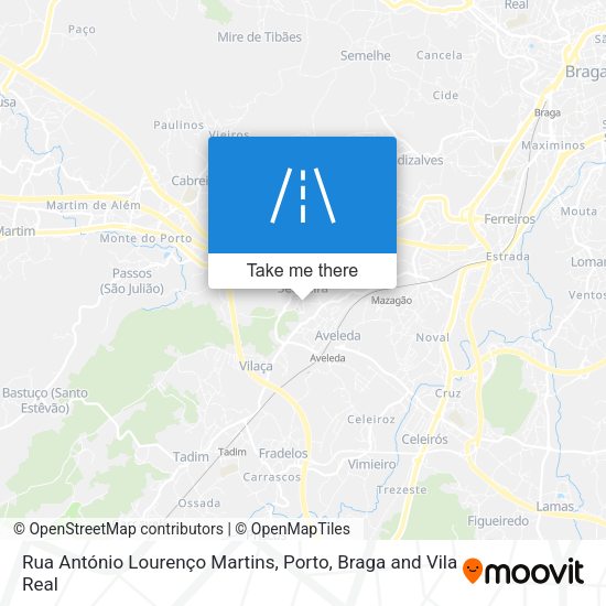 Rua António Lourenço Martins map
