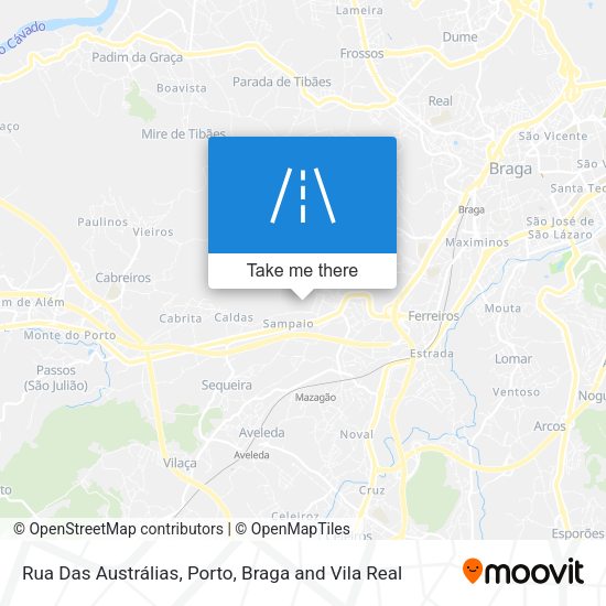 Rua Das Austrálias map
