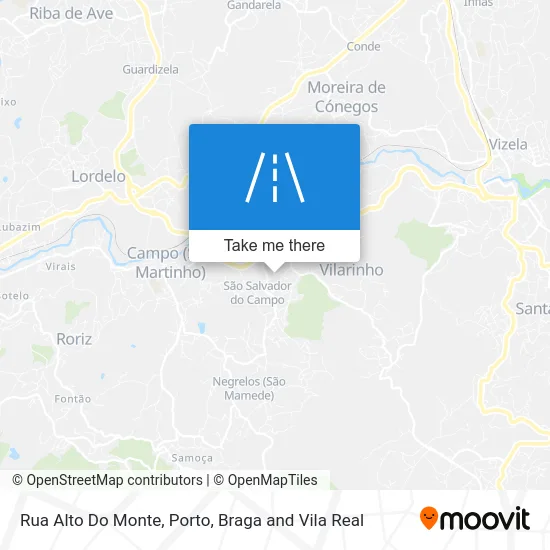 Rua Alto Do Monte map