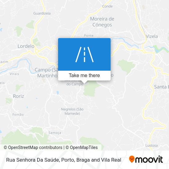 Rua Senhora Da Saúde mapa