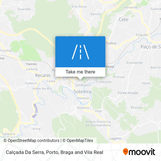 Calçada Da Serra mapa
