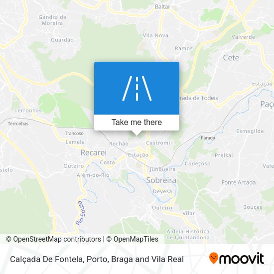 Calçada De Fontela mapa