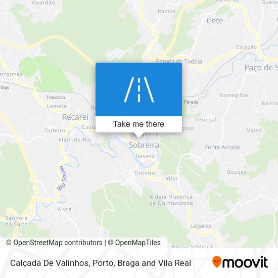 Calçada De Valinhos map