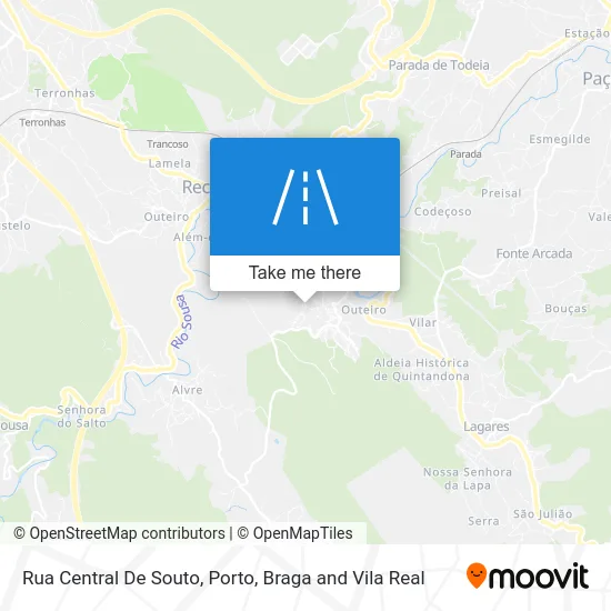 Rua Central De Souto map