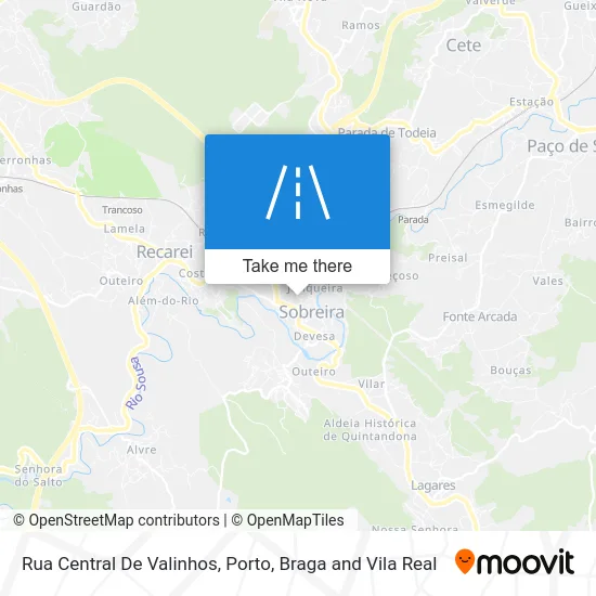 Rua Central De Valinhos map