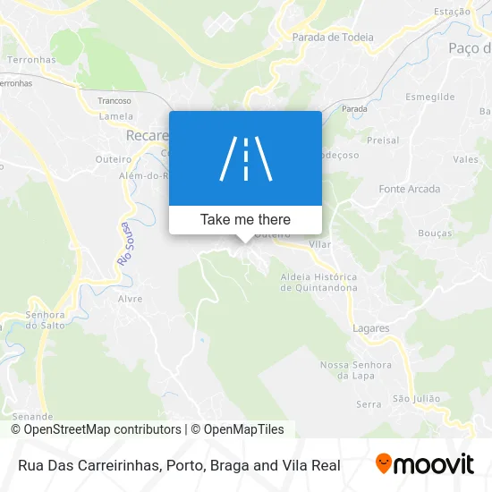 Rua Das Carreirinhas map