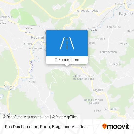 Rua Das Lameiras map