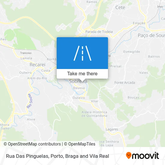 Rua Das Pinguelas map