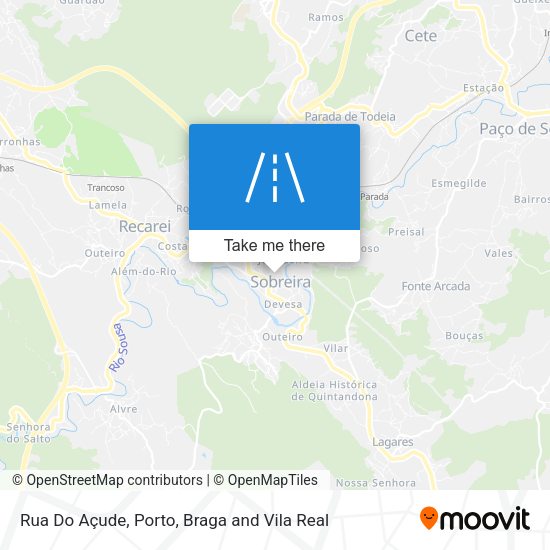 Rua Do Açude mapa