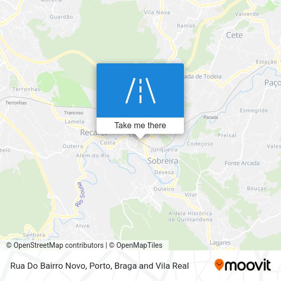 Rua Do Bairro Novo mapa