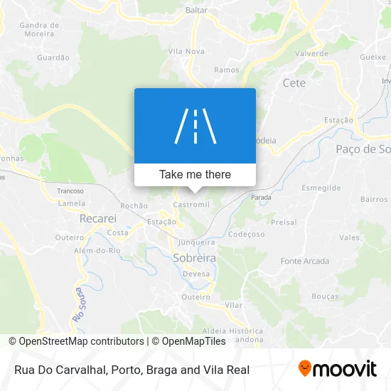 Rua Do Carvalhal map