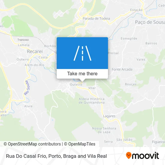 Rua Do Casal Frio map