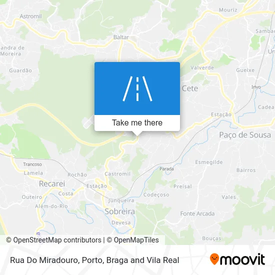 Rua Do Miradouro map