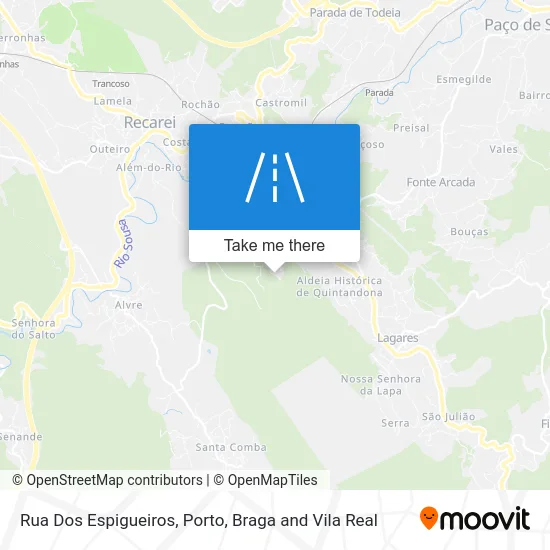 Rua Dos Espigueiros map