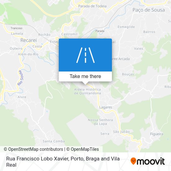Rua Francisco Lobo Xavier mapa