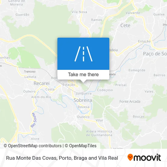Rua Monte Das Covas map
