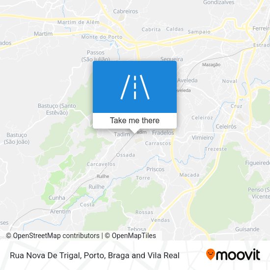 Rua Nova De Trigal map