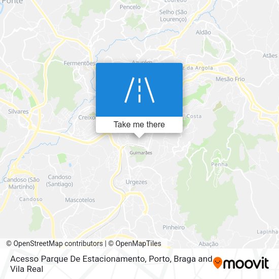 Acesso Parque De Estacionamento mapa