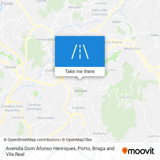 Avenida Dom Afonso Henriques map