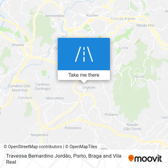 Travessa Bernardino Jordão mapa