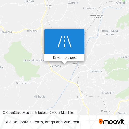 Rua Da Fontela map