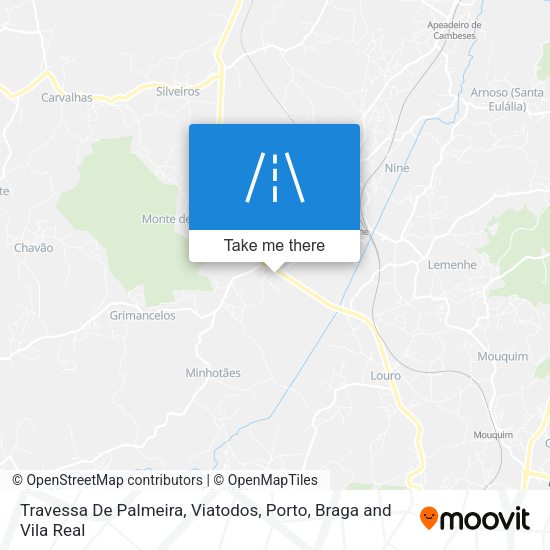 Travessa De Palmeira, Viatodos map