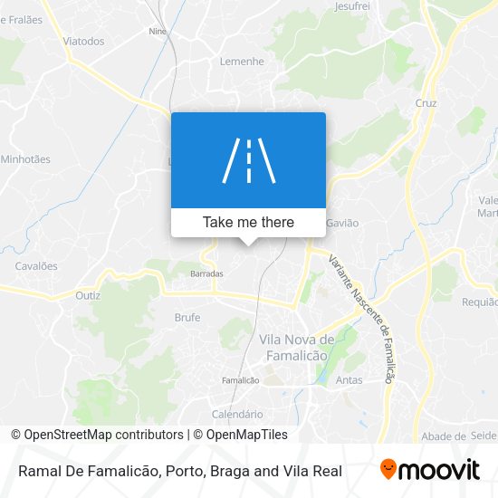 Ramal De Famalicão mapa